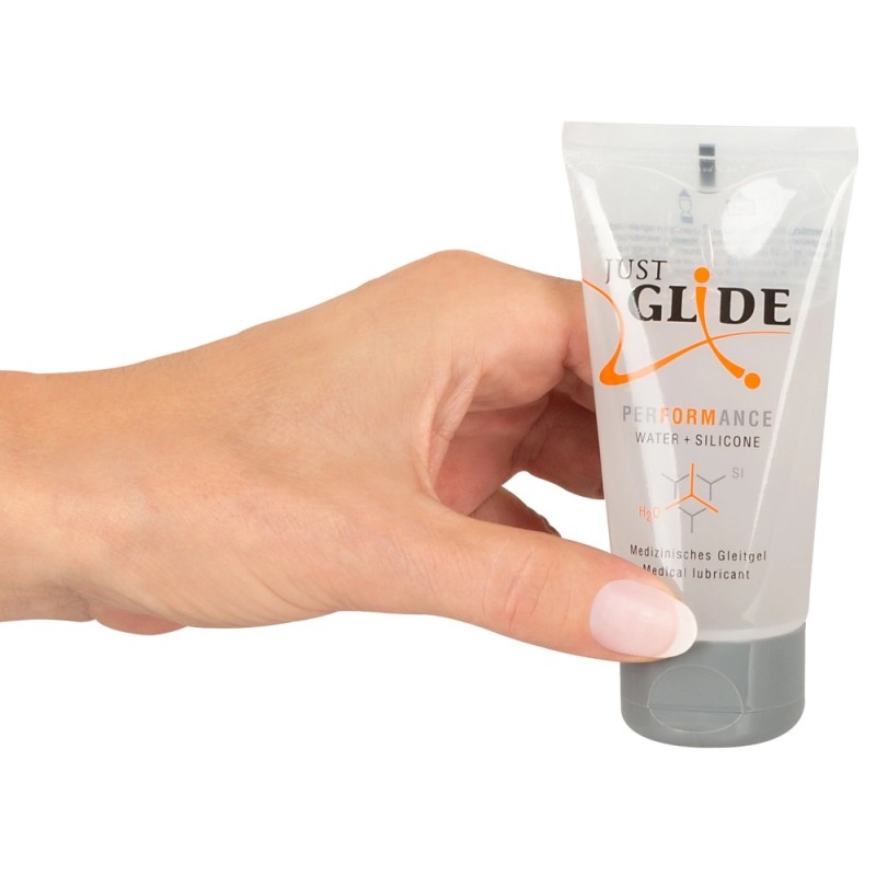 Just Glide Performance - Lubrykant Medyczny Na Bazie Wody I Silikonu 50 ml